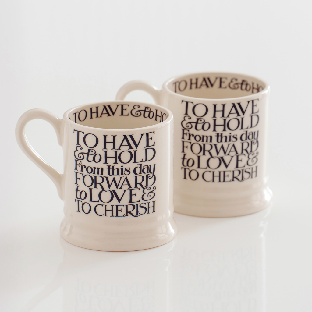 Emma Bridgewater Mugs Mr & Mrs 2er-Set - 2 Emma Bridgewater Mugs Mr & Mrs 2er-Set - 2