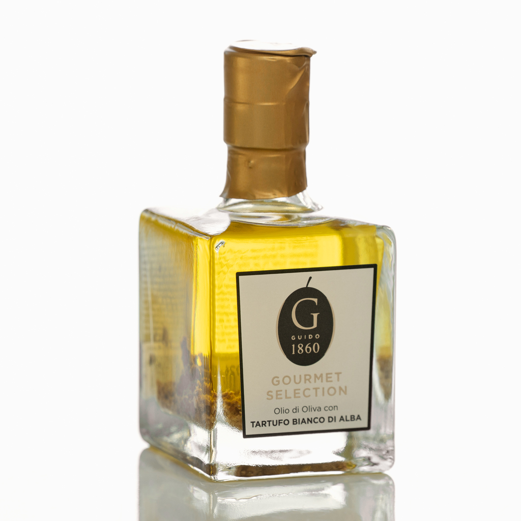 Olivenöl mit weißem Piemonttrüffel Olivenöl mit weißem Piemonttrüffel
