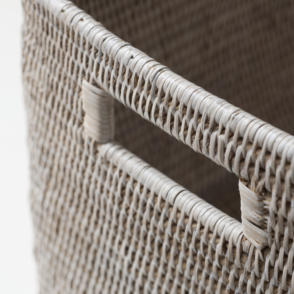 Rechteckiger Rattan Korb - 4