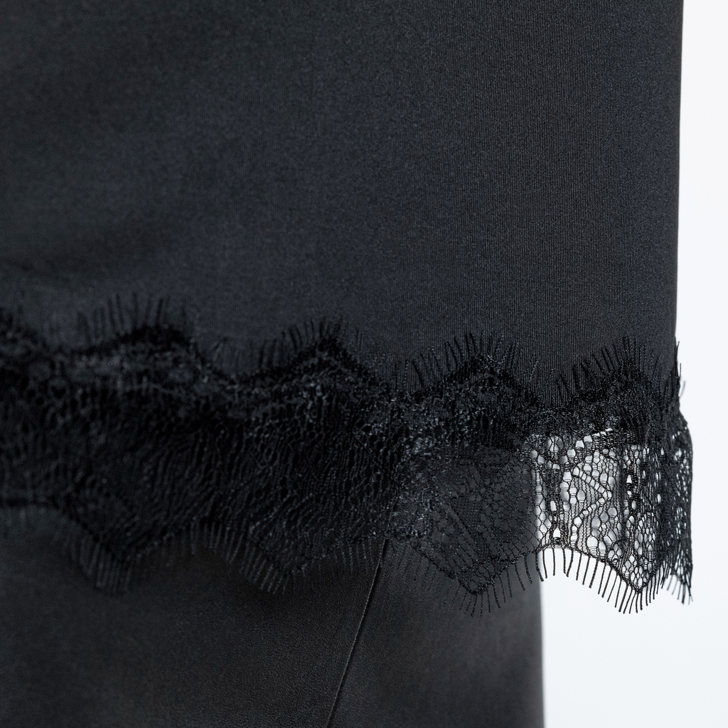 Rosemunde Trägertop mit Spitze Schwarz S - 5 Rosemunde Trägertop mit Spitze Schwarz S - 5