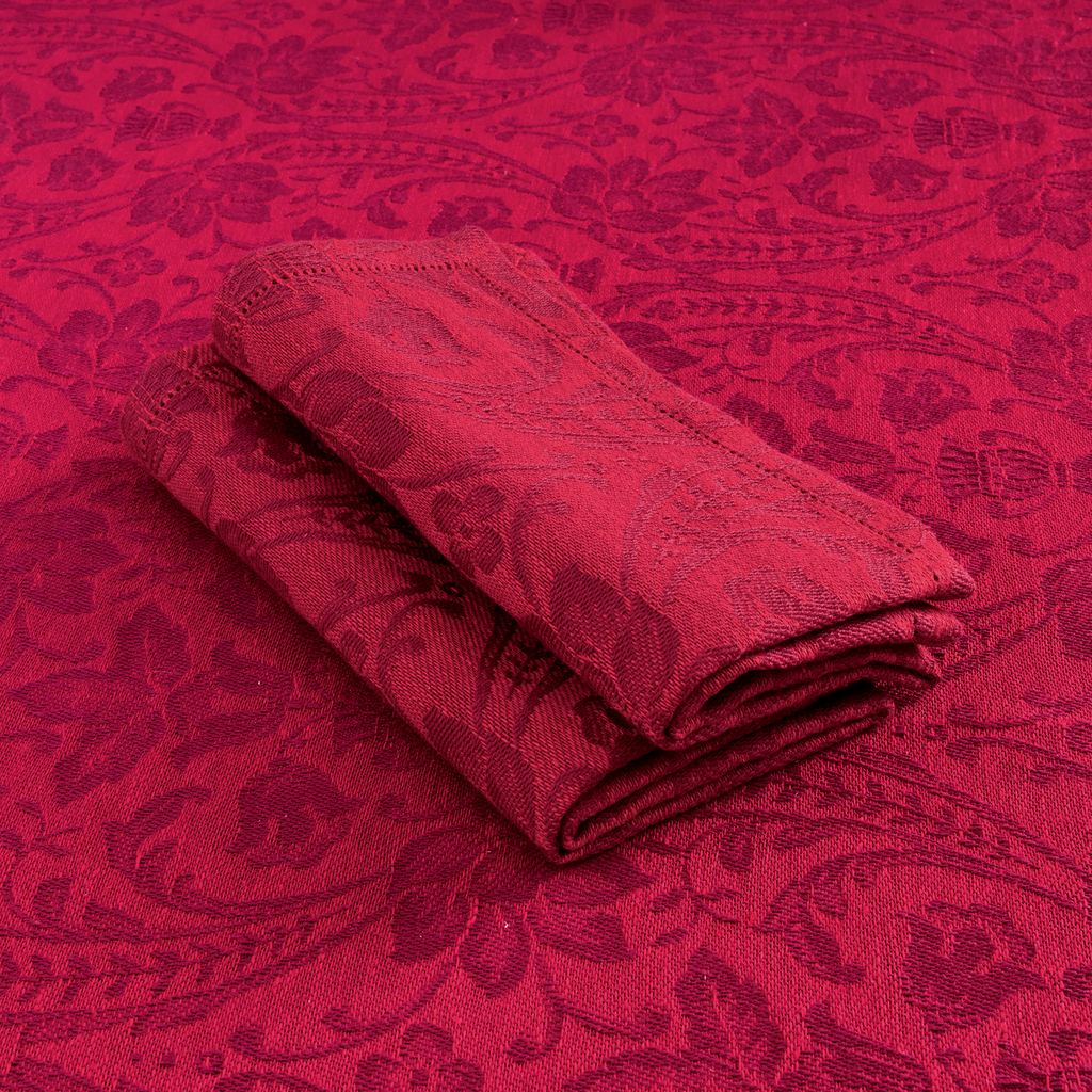 Donna di Coppe Serviette 40 x 40 cm Rosso Donna di Coppe Serviette 40 x 40 cm Rosso