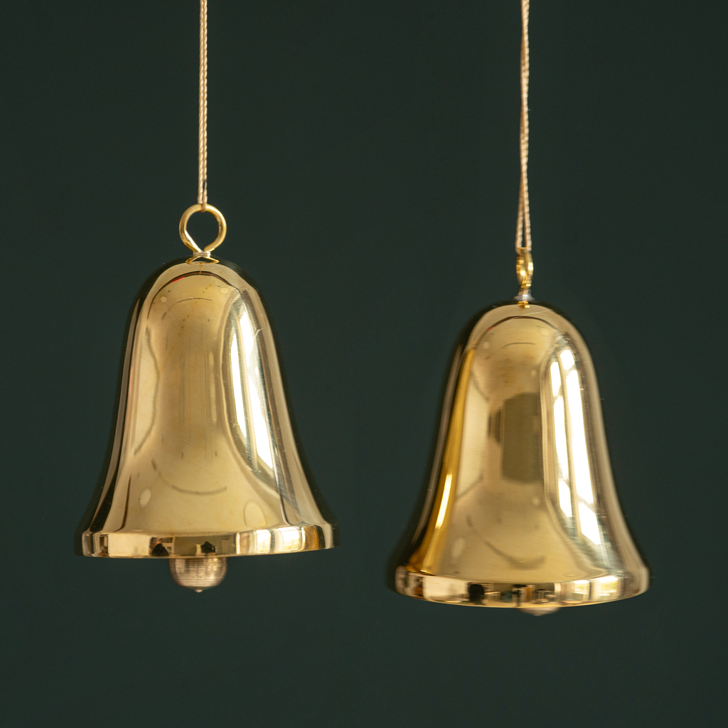 Weihnachtsglöckchen Messing 2er-Set - 2 Weihnachtsglöckchen Messing 2er-Set - 2