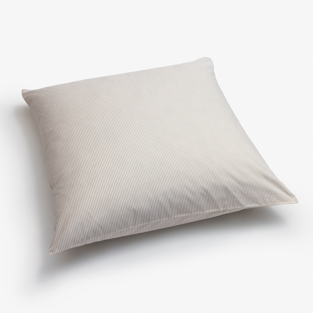 Kissenbezug Liselund Streifen Beige 80 x 80 cm