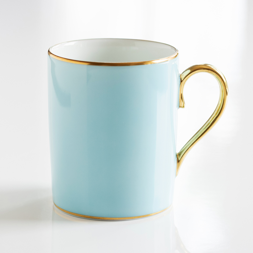 Porcelaine de Limoges Becher mit Golddekor Opal Porcelaine de Limoges Becher mit Golddekor Opal