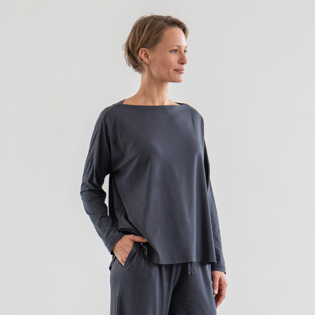 Sunday in Bed X Torquato Shirt Hermine nearly Black S - 2