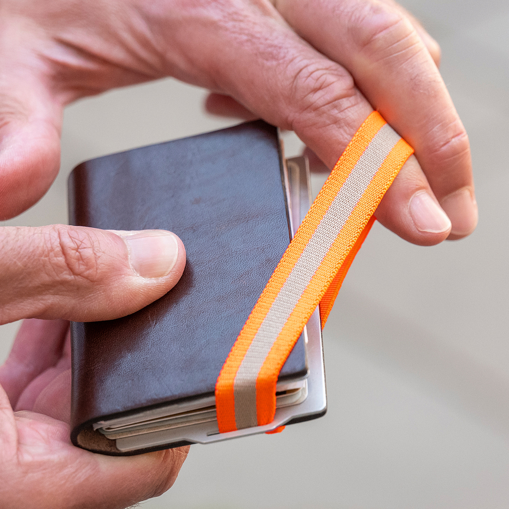 Q7 Wallet Smooth Brown/Orange - 3 Q7 Wallet Smooth Brown/Orange - 3