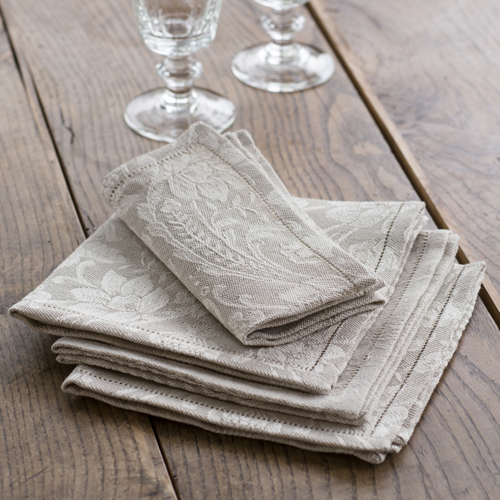 Donna di Coppe Serviette 40 x 40 cm Beige Donna di Coppe Serviette 40 x 40 cm Beige