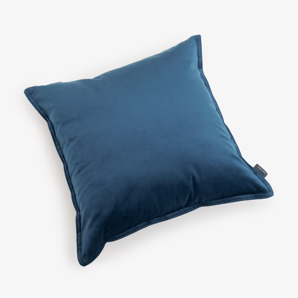 Samtkissen Celeste Dunkelblau 40 x 40 cm Samtkissen Celeste Dunkelblau 40 x 40 cm