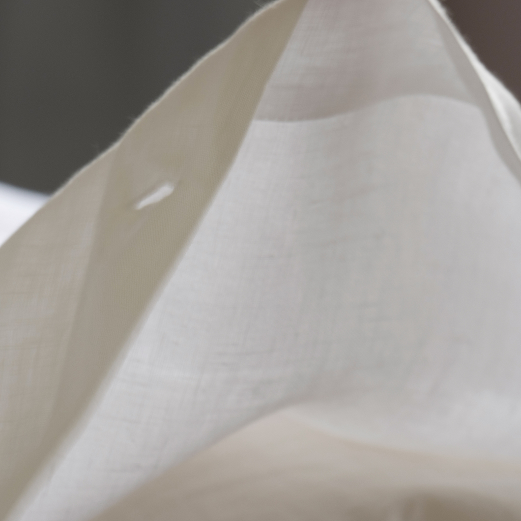 Leinenbettwäsche Real Weiß 40 x 80 cm - 4 Leinenbettwäsche Real Weiß 40 x 80 cm - 4