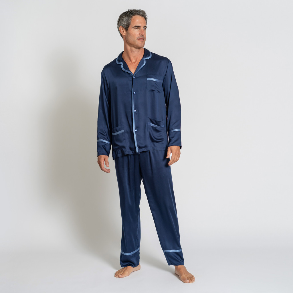 Hoomie Satinpyjama Ducale Herren Gr. S Hoomie Satinpyjama Ducale Herren Gr. S