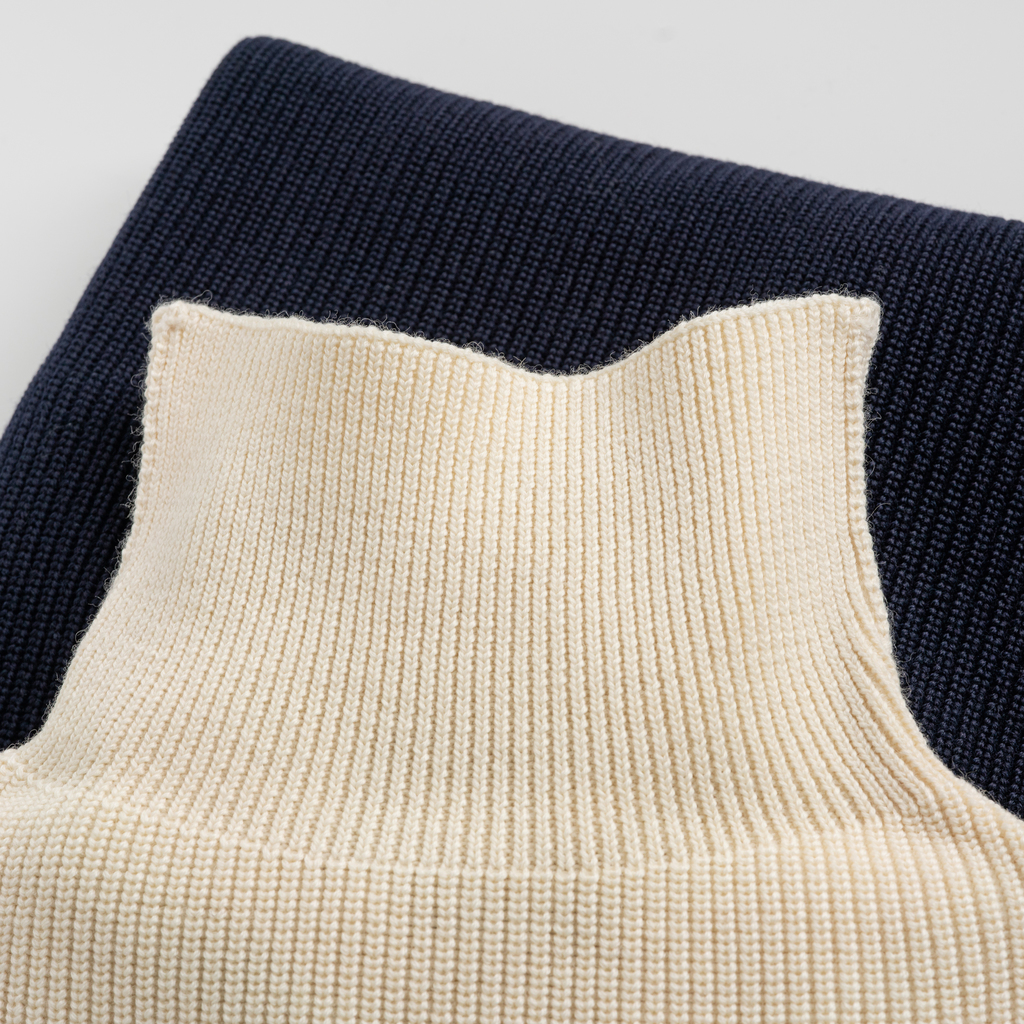 Andersen-Andersen Rollkragenpullover Wollweiß Gr. XS - 2