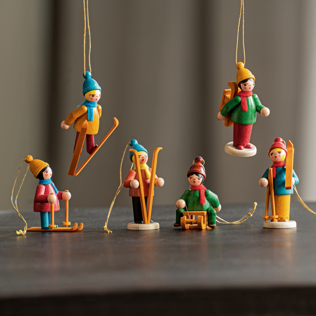 Dregeno Skifahrer-Anhänger 6er-Set - 2 Dregeno Skifahrer-Anhänger 6er-Set - 2