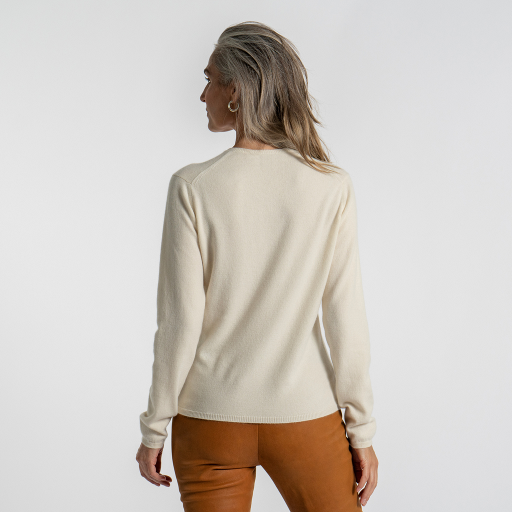 William Lockie X Torquato V-Ausschnitt Kaschmir White XL - 2