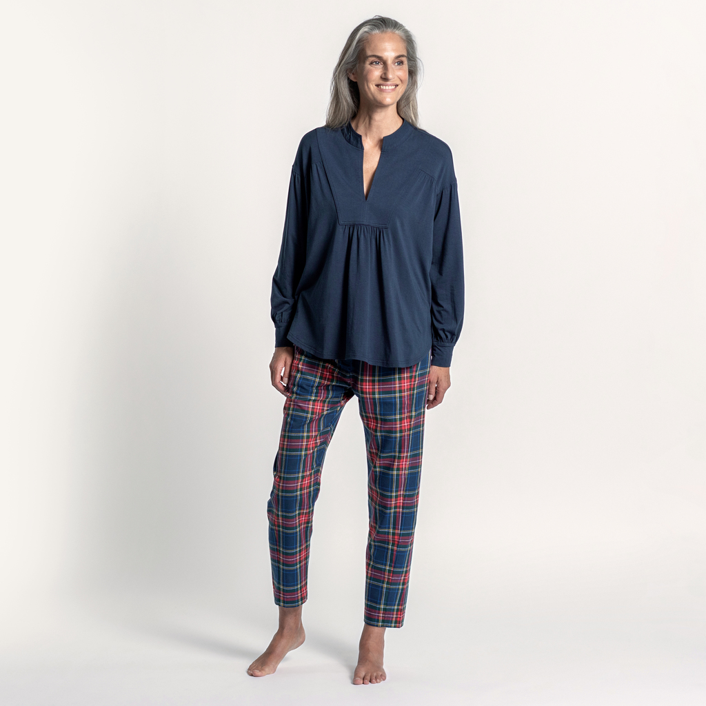 Sunday in Bed X Torquato Hose Chloe Tartan Dunkel L Sunday in Bed X Torquato Hose Chloe Tartan Dunkel L