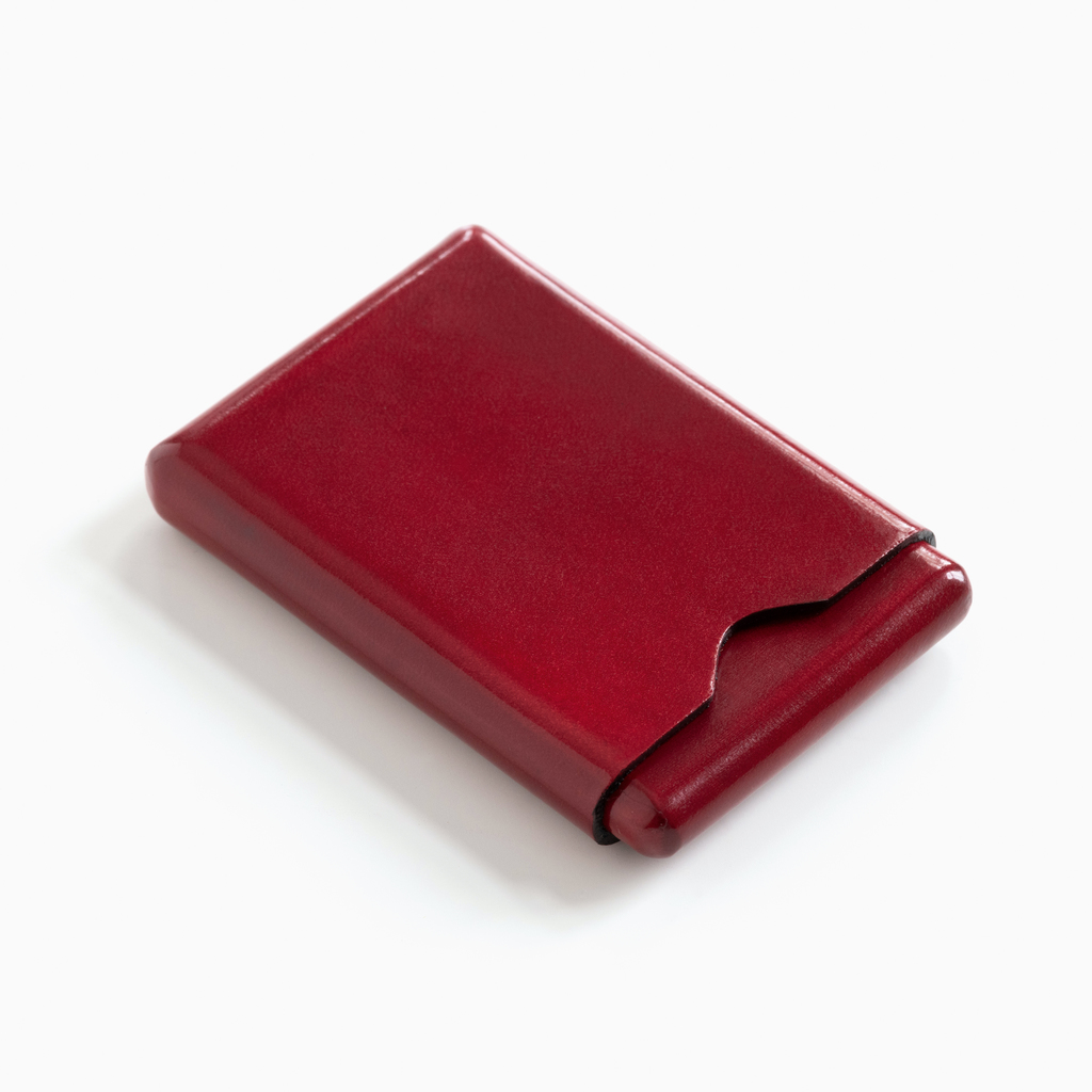 CAF Visitenkartenetui Leder Rot CAF Visitenkartenetui Leder Rot