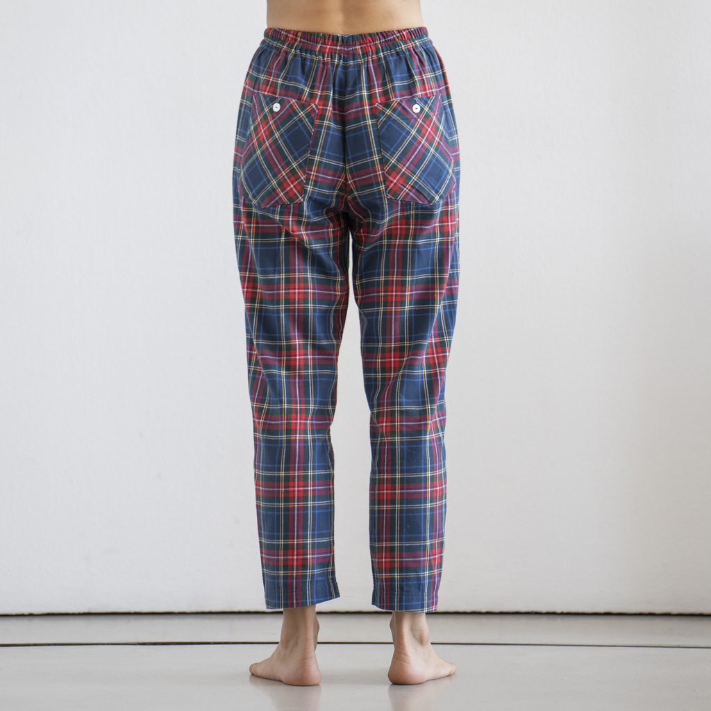 Sunday in Bed X Torquato Hose Chloe Tartan Dunkel L - 5