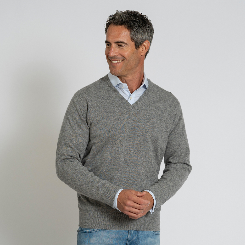 William Lockie X Torquato V-Ausschnitt Kaschmir Flannel 50 William Lockie X Torquato V-Ausschnitt Kaschmir Flannel 50