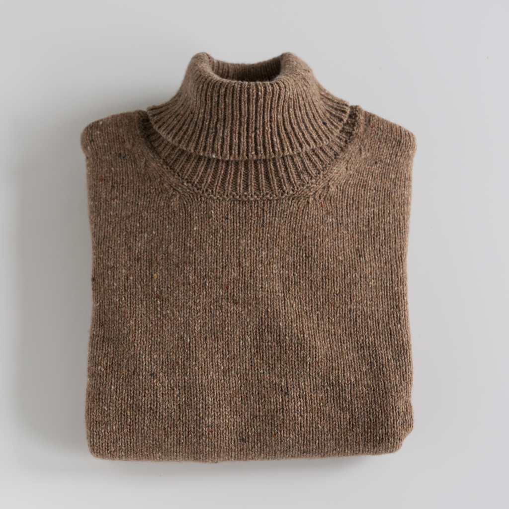 Irischer Rollkragenpullover Gr. XL - 2