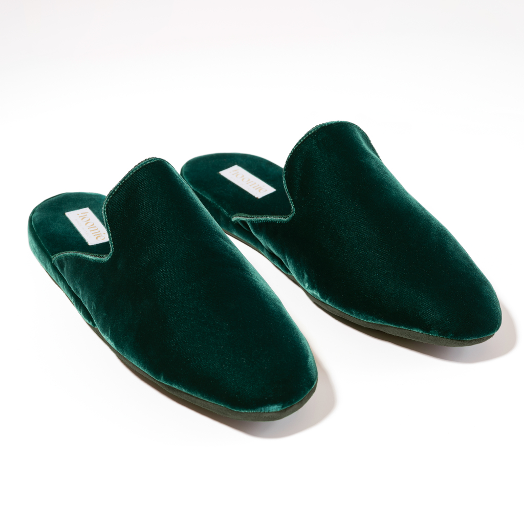 Hoomie Samtslipper Château Herren Green Gr. 44 Hoomie Samtslipper Château Herren Green Gr. 44