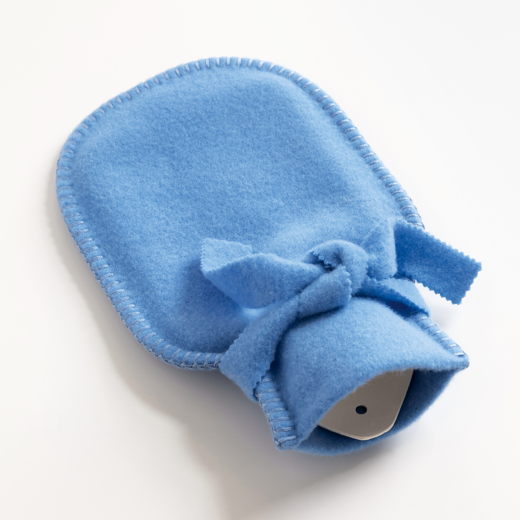 Steiner Kinderwärmflasche mit Wollbezug Blau Steiner Kinderwärmflasche mit Wollbezug Blau