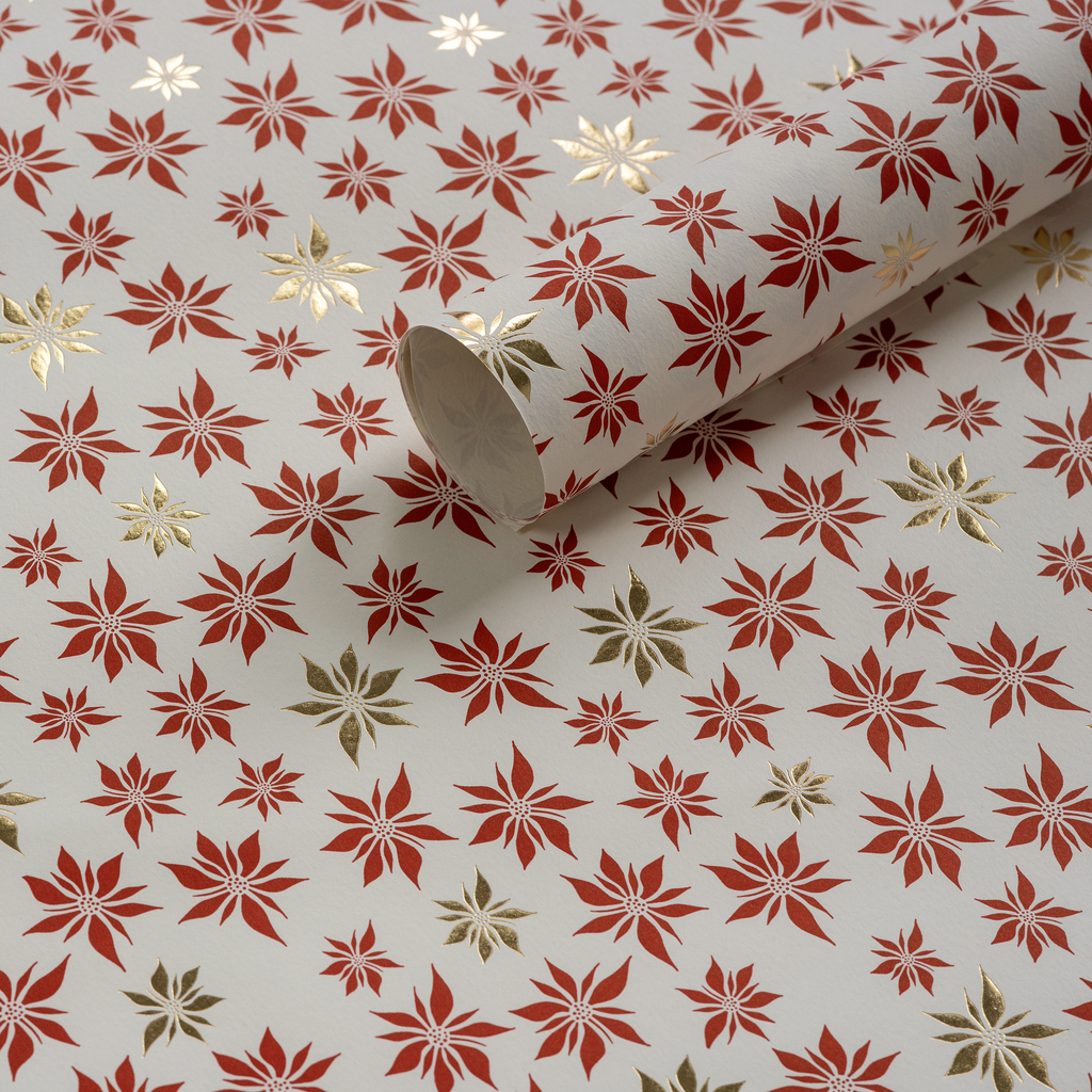 Florentiner Papier Poinsettia 50 x 70 cm - 2