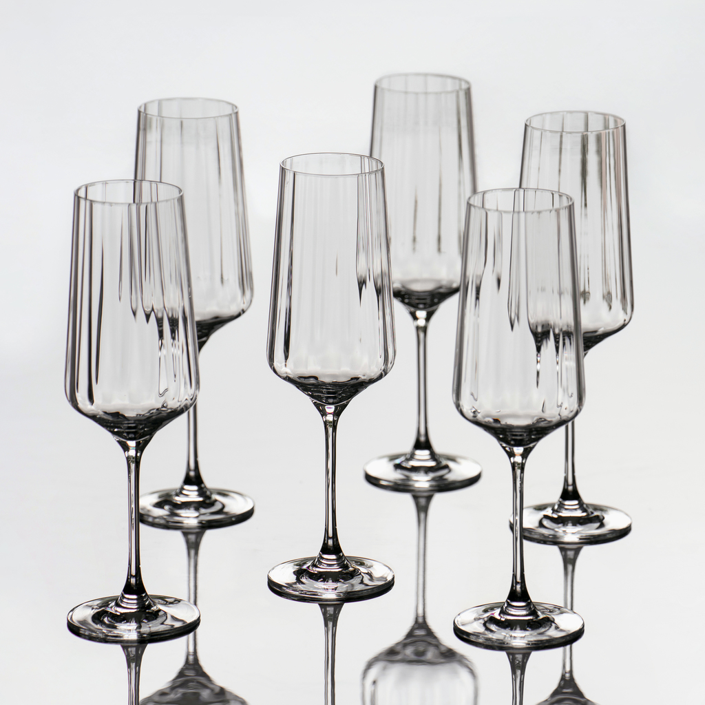 Georg Jensen Sektgläser Bernadotte (6 Stück)