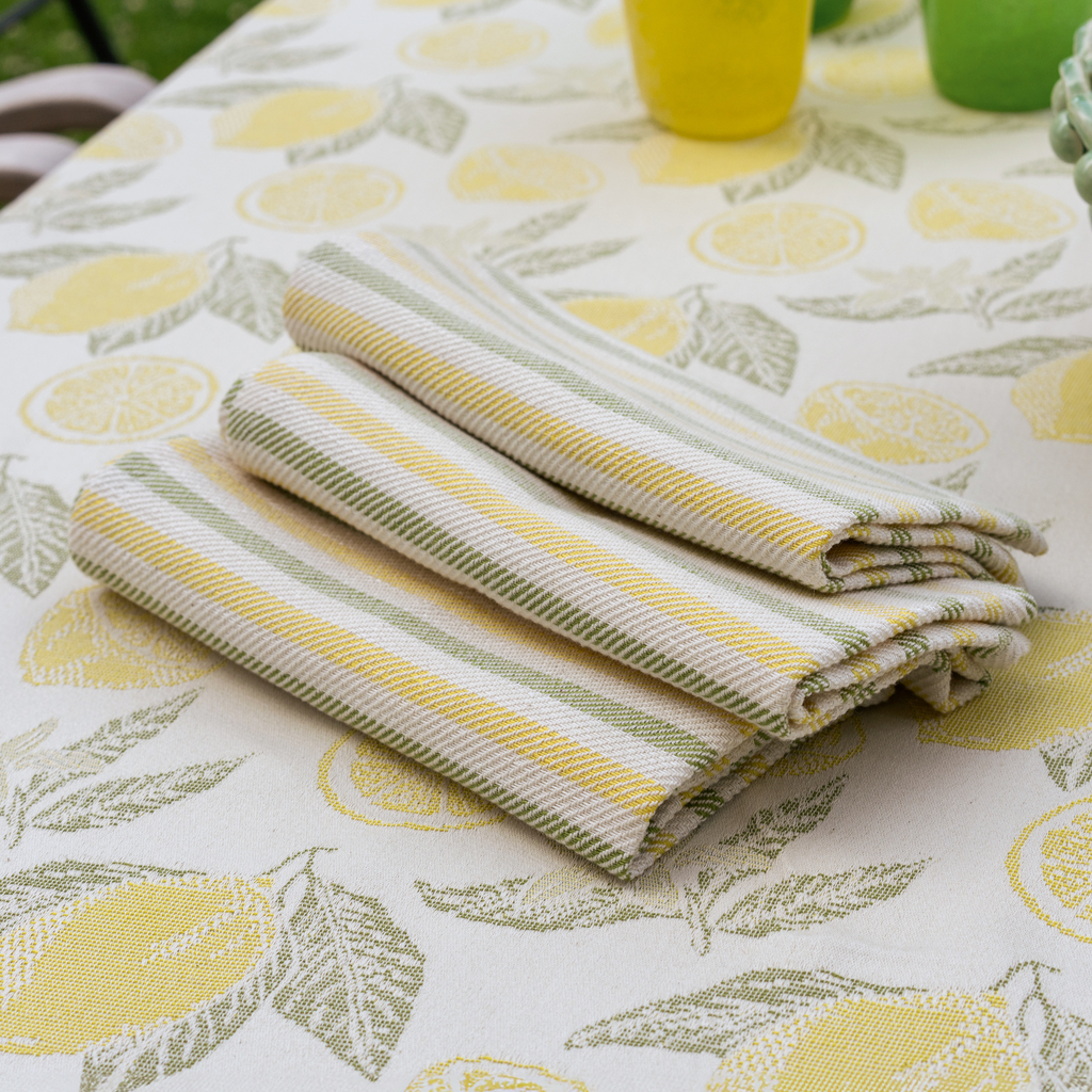 Busatti Serviette Pomelo Zitronengelb 40 x 40 cm - 2 Busatti Serviette Pomelo Zitronengelb 40 x 40 cm - 2