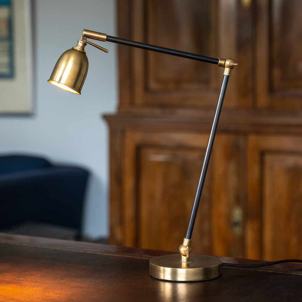 Casadisagne Tischleuchte Zwolle Schwarz / Messing - 2 Casadisagne Tischleuchte Zwolle Schwarz / Messing - 2