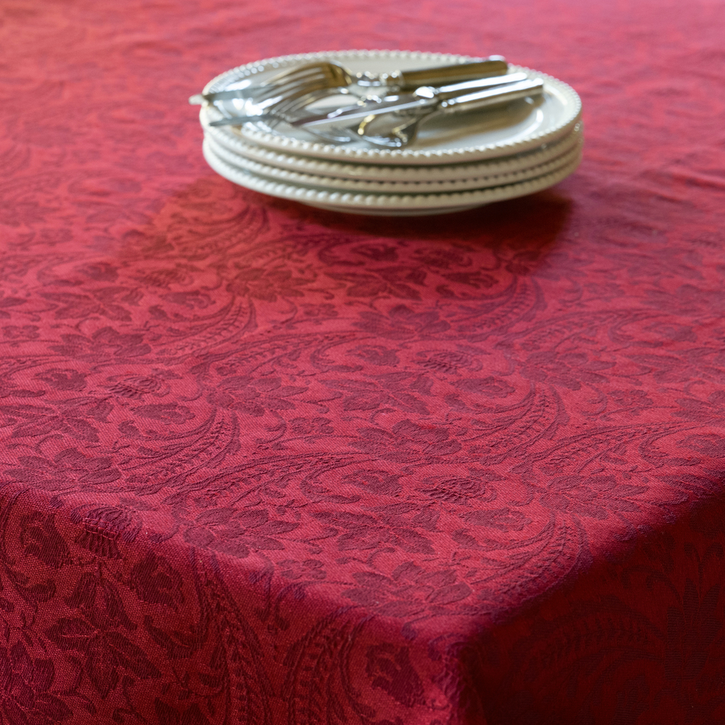 Donna di Coppe Tischdecke 140 x 250 cm Rosso Donna di Coppe Tischdecke 140 x 250 cm Rosso