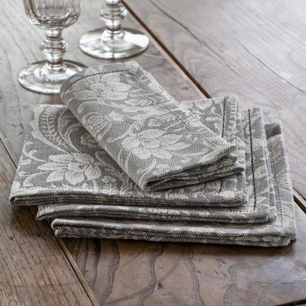 Donna di Coppe Serviette 40 x 40 cm Anthrazit Donna di Coppe Serviette 40 x 40 cm Anthrazit