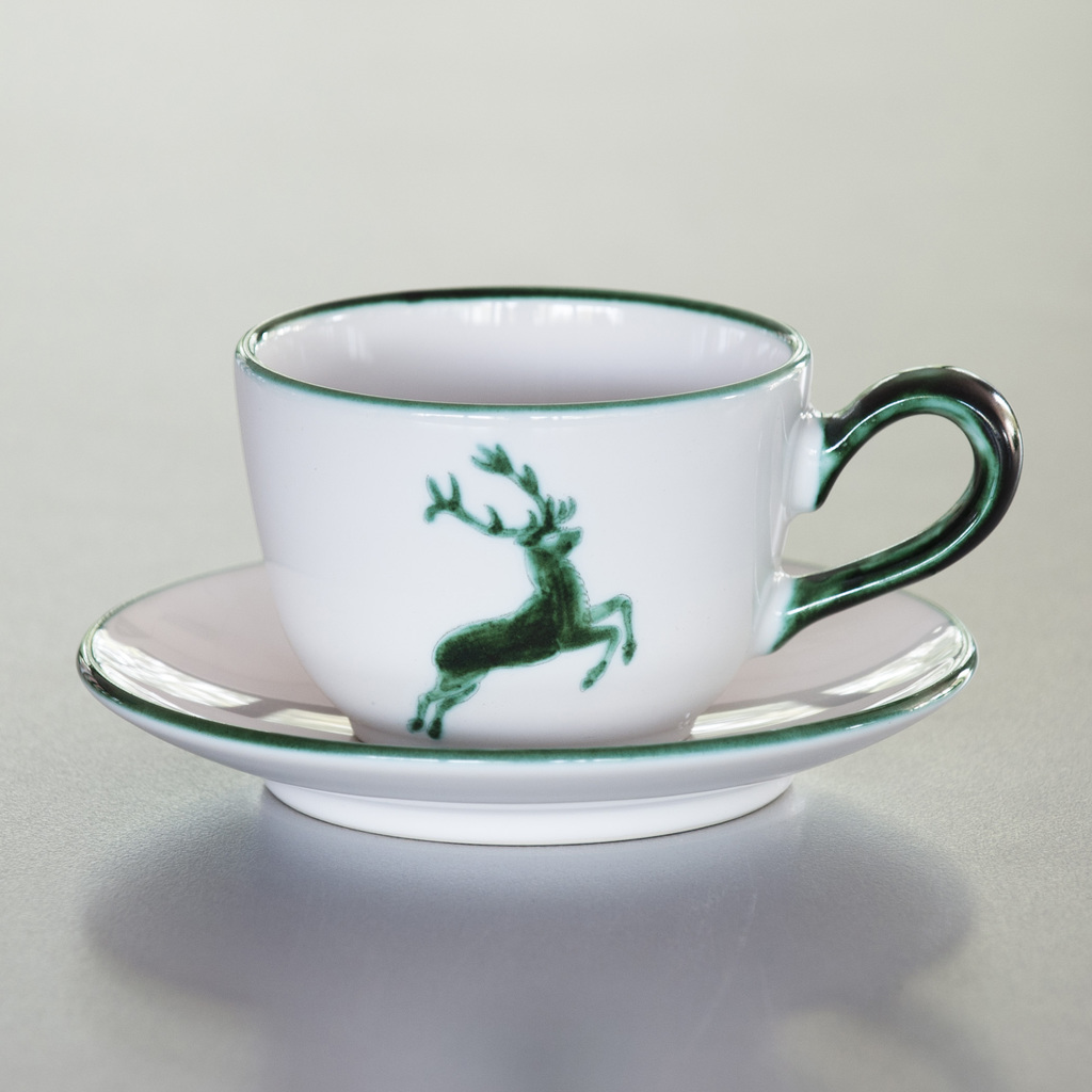 Untertasse Grüner Hirsch