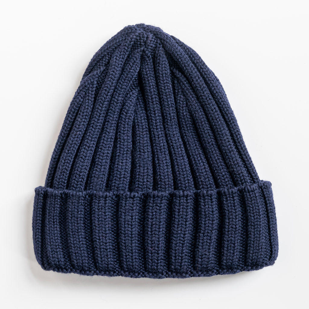 Strickmütze aus reiner Wolle Oliv - 5