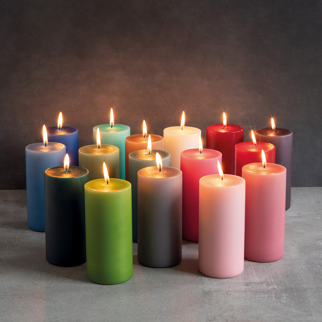 Ester & Erik Stumpenkerze Ø 7 cm, Höhe 15 cm - 2 Ester & Erik Stumpenkerze Ø 7 cm, Höhe 15 cm - 2