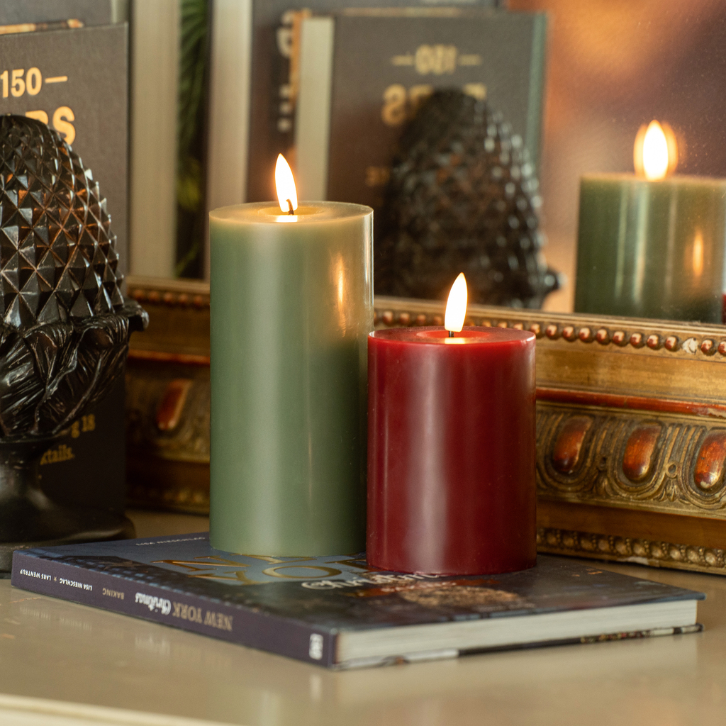 Ester & Erik LED Stumpenkerze Dark Slate 15 cm - 4