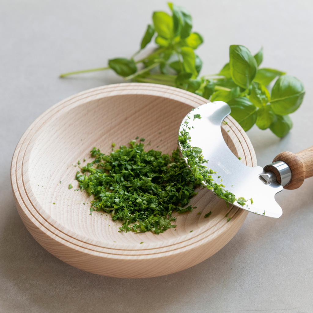 Thuner Kräutermesser mit Holzschale - 3 Thuner Kräutermesser mit Holzschale - 3