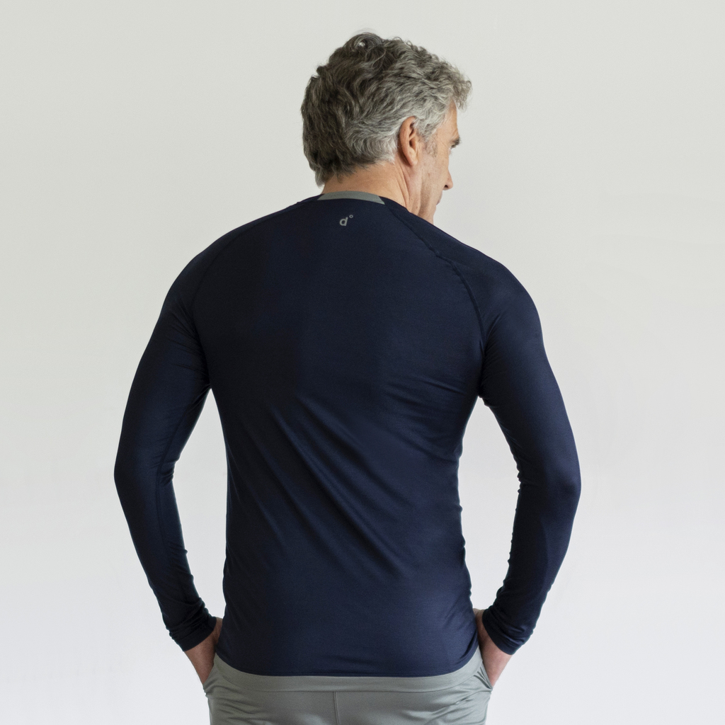 Dagsmejan Herren Stay Cool Long Sleeve Navy Blue Gr. M - 3