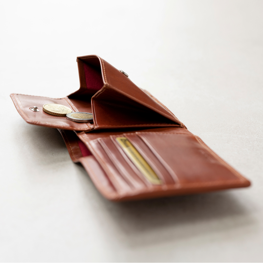 Balfour & Poole Portmonnaie mit Münzfach Sattelbraun - 2 Balfour & Poole Portmonnaie mit Münzfach Sattelbraun - 2