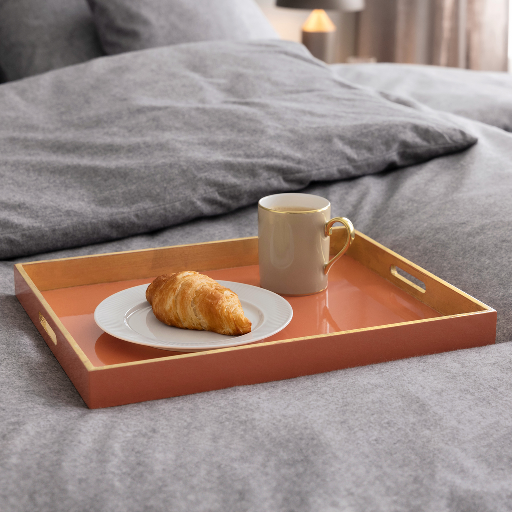 Lacktablett Shimura Lachsrot - 2 Lacktablett Shimura Lachsrot - 2