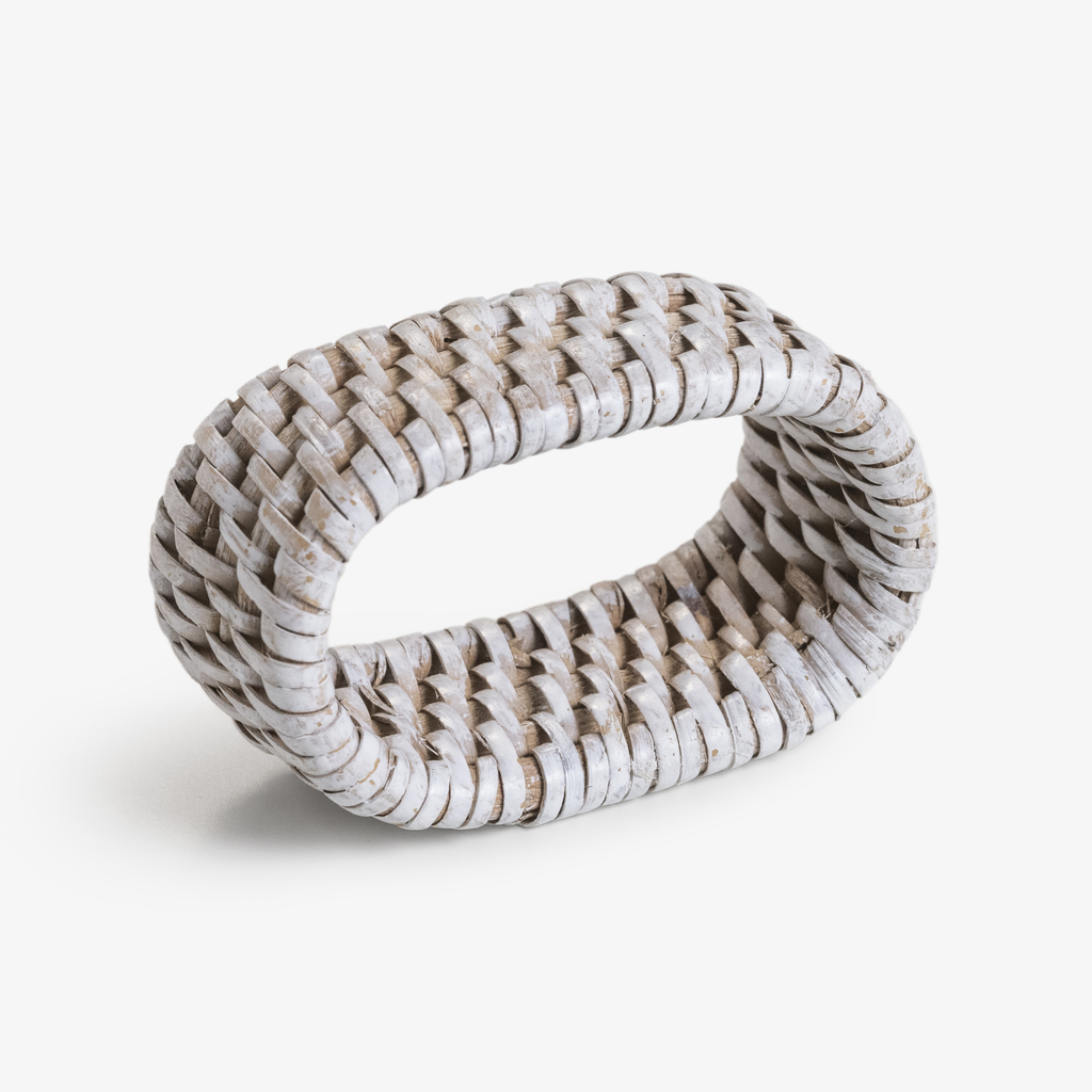 Serviettenringe Rattan Hell 4er-Set