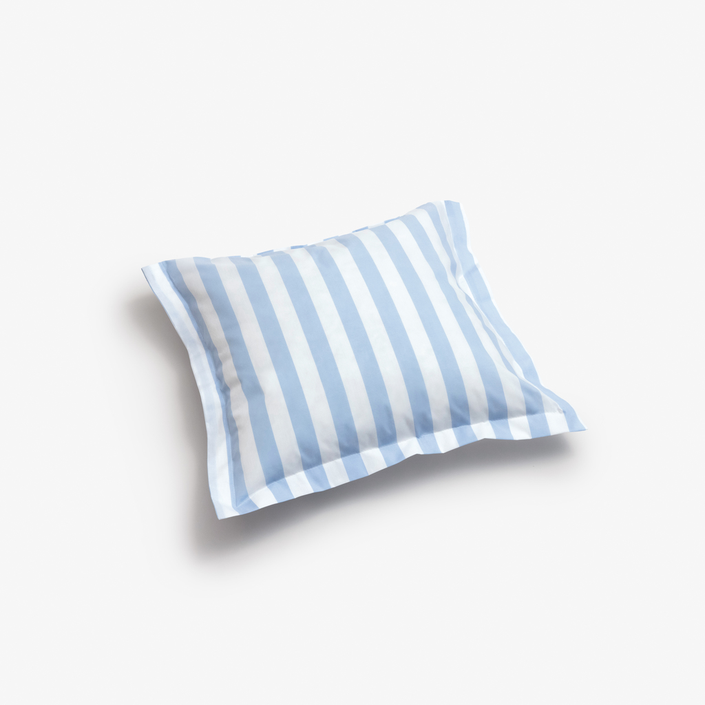 Kissenbezug Liselund Blockstreifen Hellblau 40 x 40 cm