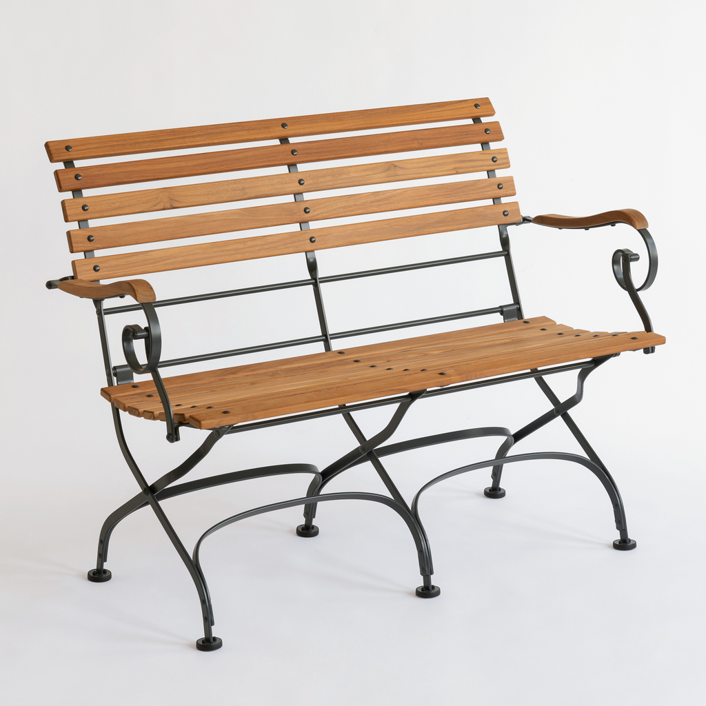 Weishäupl Bank mit Armlehnen