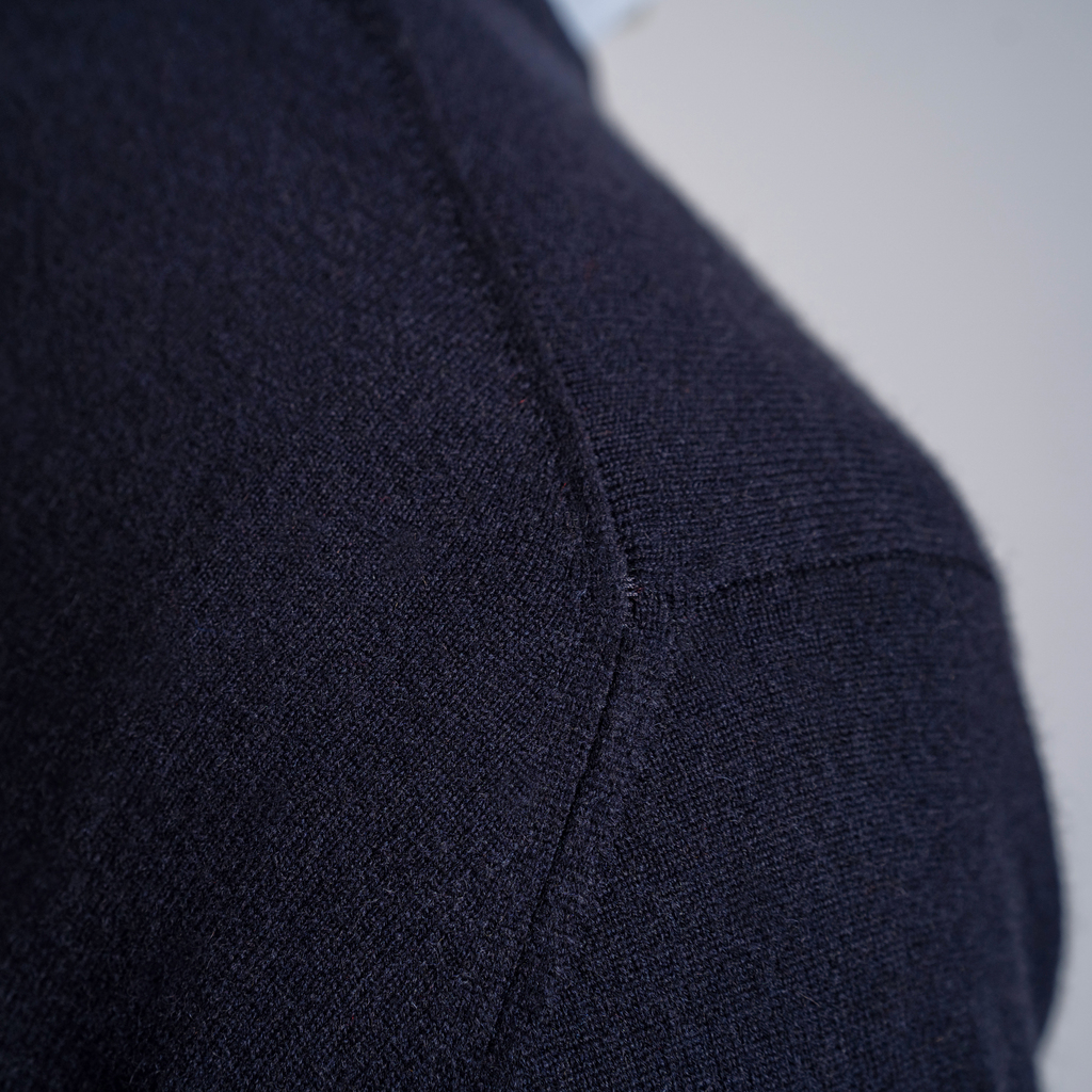 William Lockie X Torquato Rundhals Kaschmir Dark Navy 50 - 4