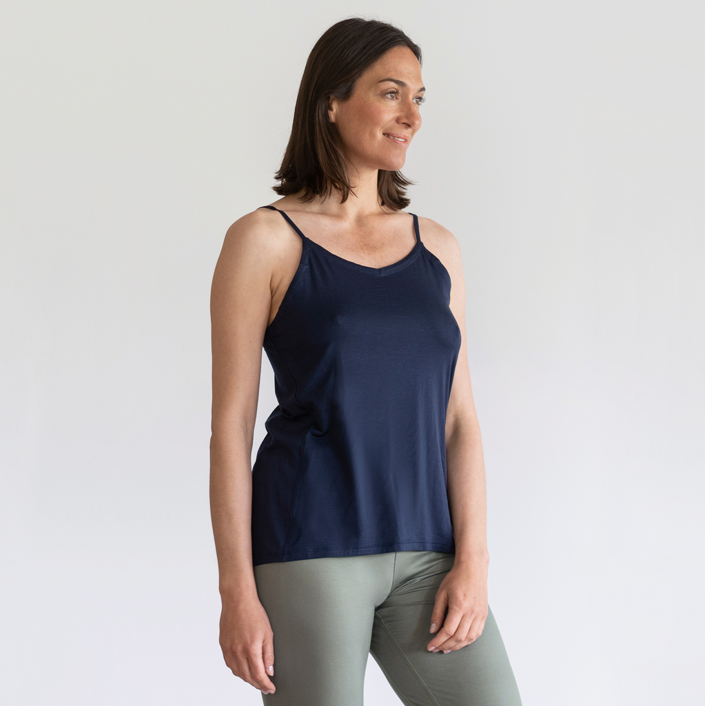 Dagsmejan Damen Stay Cool Slip Top Navy Blue Gr. L Dagsmejan Damen Stay Cool Slip Top Navy Blue Gr. L