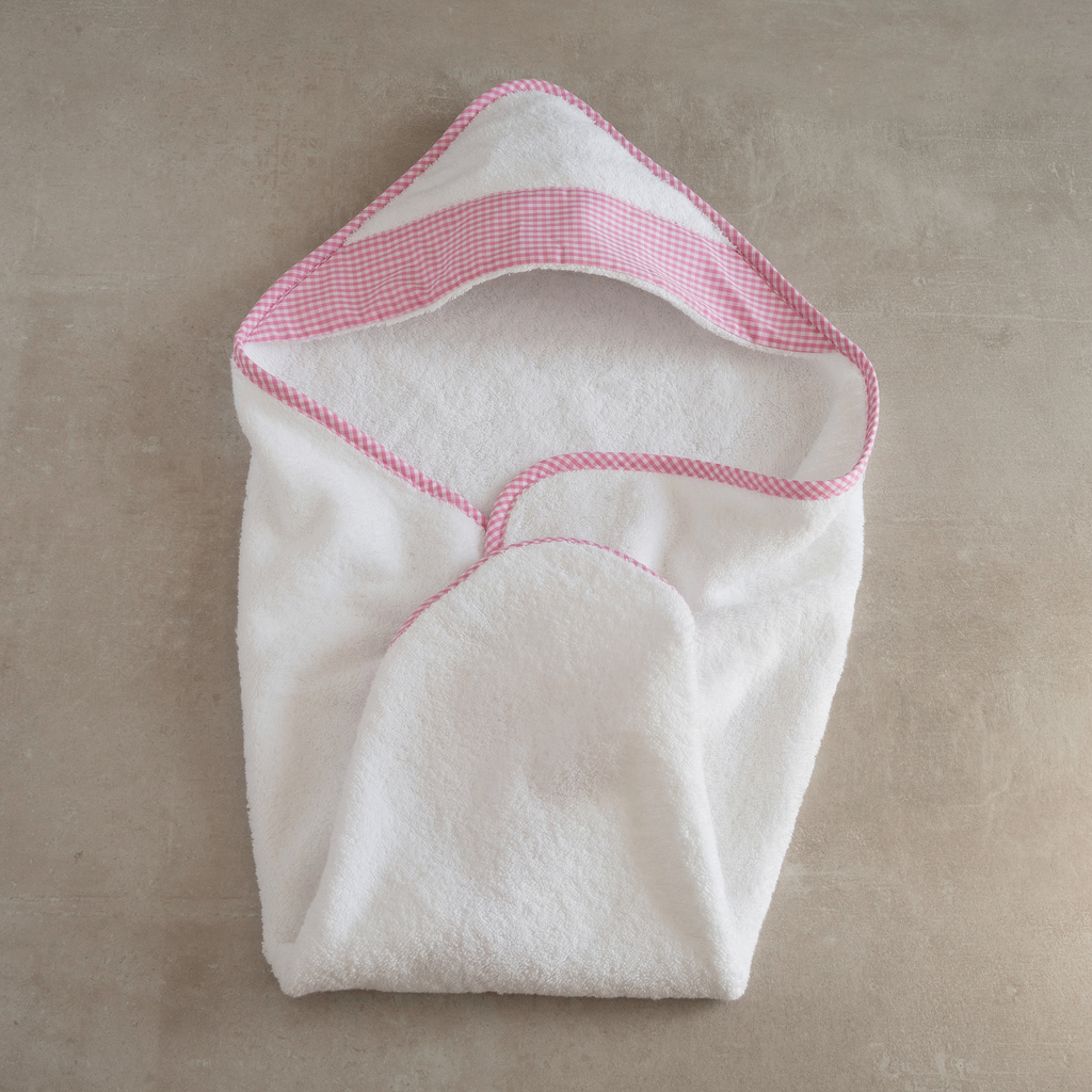 Rhomtuft X Torquato: Badetücher mit Kapuze 100 x 100 cm Pink - 2