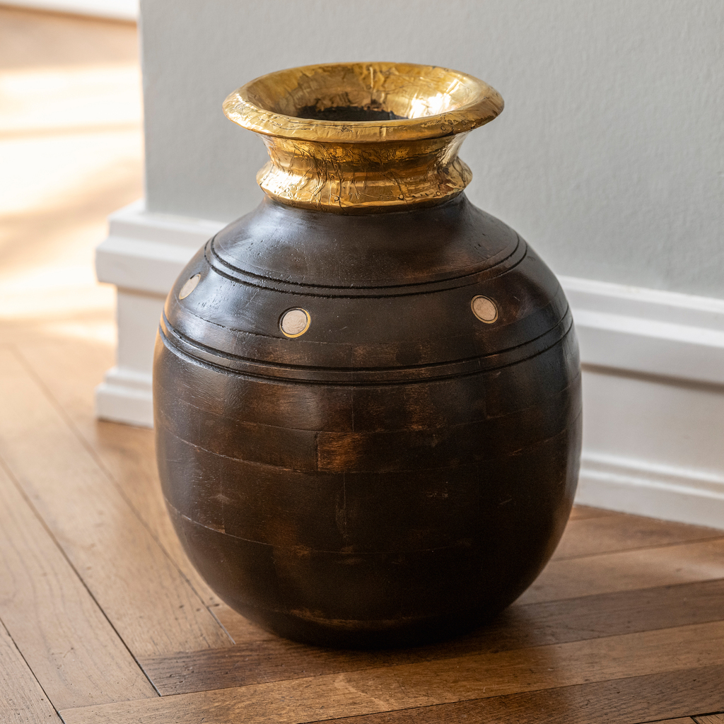 Holzvase Orphée