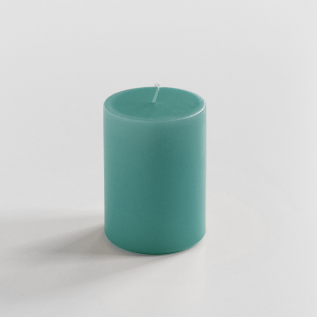 Ester & Erik Stumpenkerze 10 cm Ø 6 cm Dark Turquoise Green