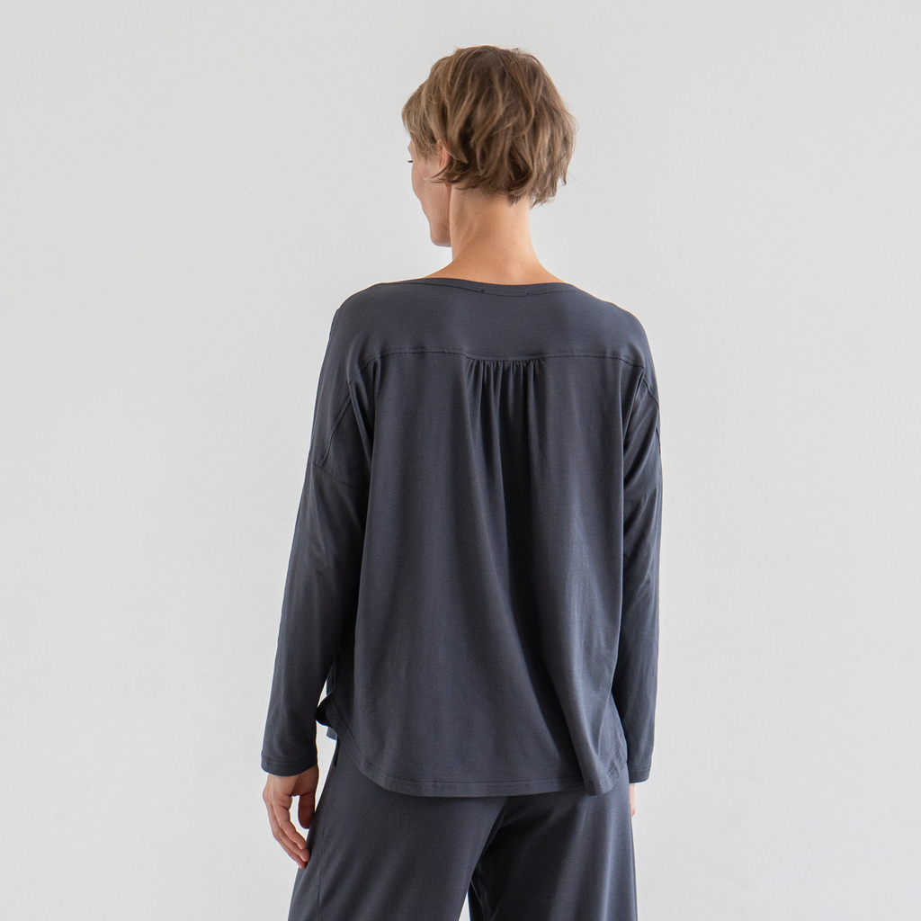 Sunday in Bed X Torquato Shirt Hermine nearly Black L - 2
