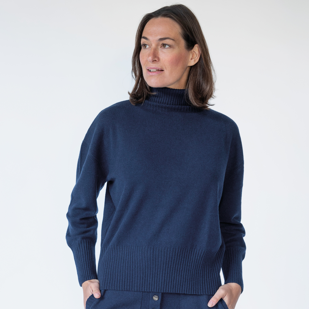 Sunday in Bed X Torquato Merino-Kaschmir-Pullover Midnight S - 3