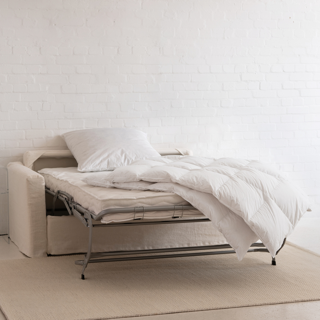 Arcachon Bettsofa Dreisitzer Leinen Natur - 2