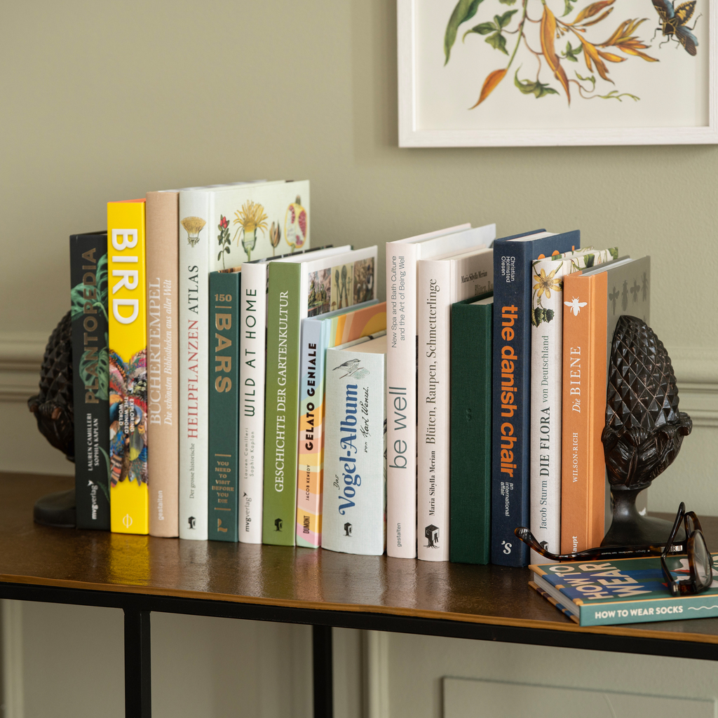 Buchstütze Pinienzapfen 2er-Set - 4 Buchstütze Pinienzapfen 2er-Set - 4